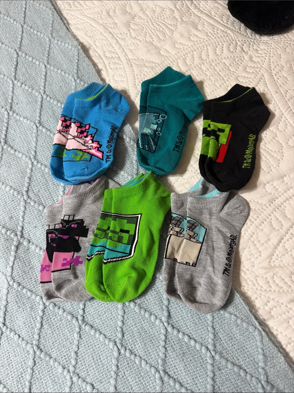 Minecraft Kids Low-Cut Socks - Assorted Colors (6-Pack)